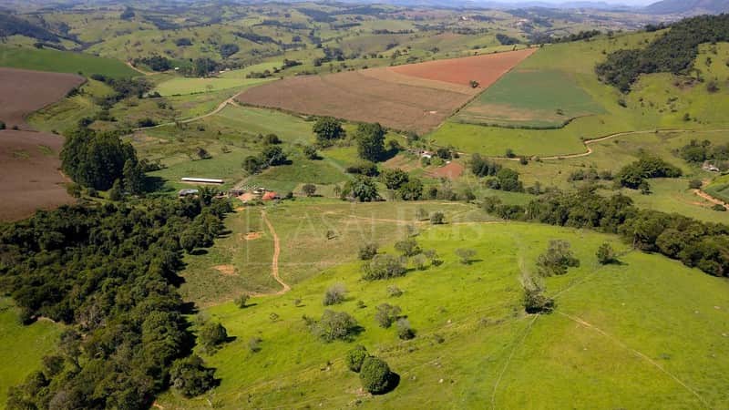Vista aérea de fazenda