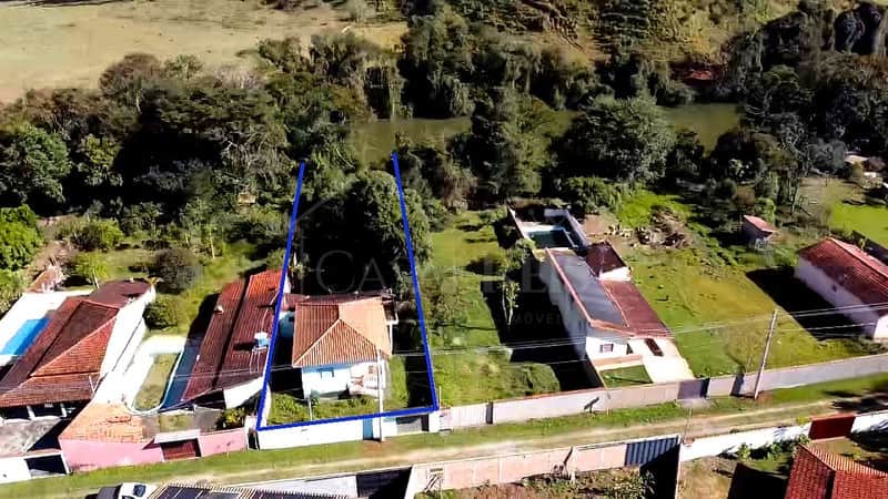 Vista aérea de casa