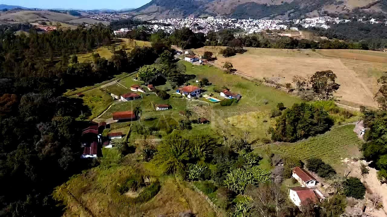 Vista aérea de fazenda
